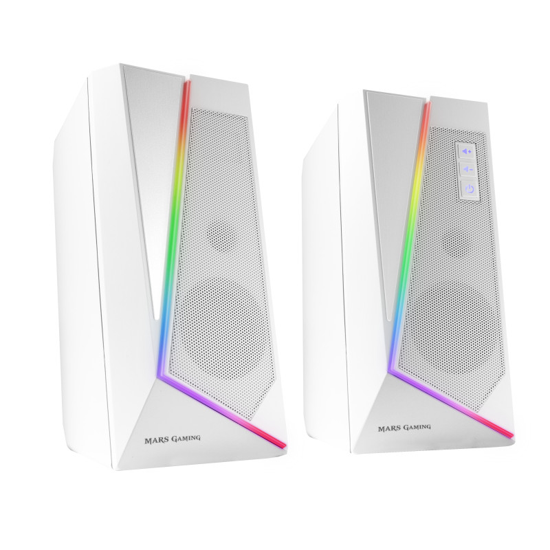 Enceintes Bluetooth Mars Gaming MS7 RGB (Blanc)