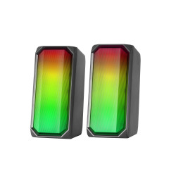 Enceintes Bluetooth Mars Gaming MSRGB RGB (Noir)