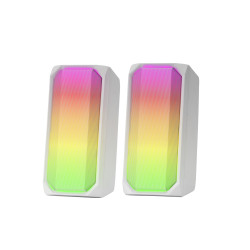 Enceintes Bluetooth Mars Gaming MSRGB RGB (Blanc)