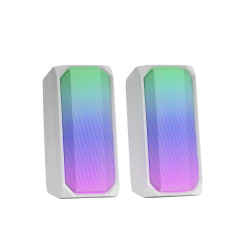 Enceintes Bluetooth Mars Gaming MSRGB RGB (Blanc)