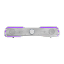 Enceinte barre de son Mars Gaming MSBX RGB (Blanc)