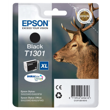 Cartouche d'encre Epson Cerf T1301 XL (Noir)
