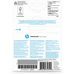 Papier Photo HP Advanced Photo glacé 250g m² - 25 feuilles 10x15 cm