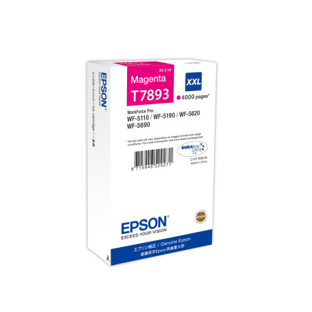 Cartouche d'encre Epson T7893 XXL (Magenta)