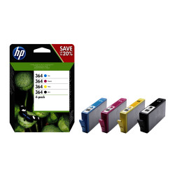 Pack 4 Cartouches d'encre HP 364 ( Noir, Cyan, Magenta, Jaune)