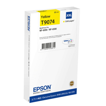 Cartouche d'encre Epson T9074 XXL (Jaune)