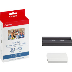 Pack cartouche d'encre Canon KP-36IP + 36 feuilles 54x86mm