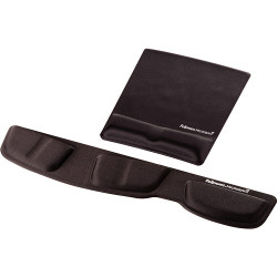Tapis de souris avec repose poignet Fellowes Health-V (Noir)