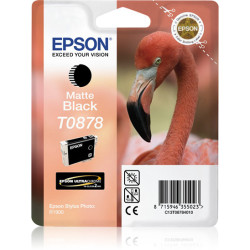 Cartouche d'encre Epson Flamand Rose T0878 (Noir Mat)