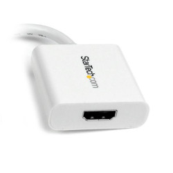 Câble adaptateur Startech Mini DisplayPort mâle 1.1 vers HDMI femelle (Type A) 12cm (Blanc)