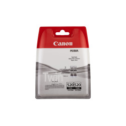 Pack 2 cartouches d'encre Canon PG-520BK (Noir)