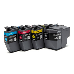 Pack 4 cartouches d'encre Brother LC3219XL