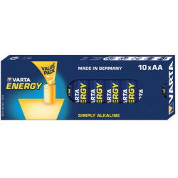 Pack de 10 piles Alcaline VARTA type AA 1,5V (R06)