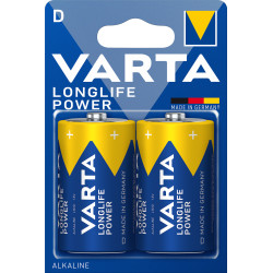 Lot de 2 piles Alcaline Varta High Energy type LR20 1,5V (LR20)