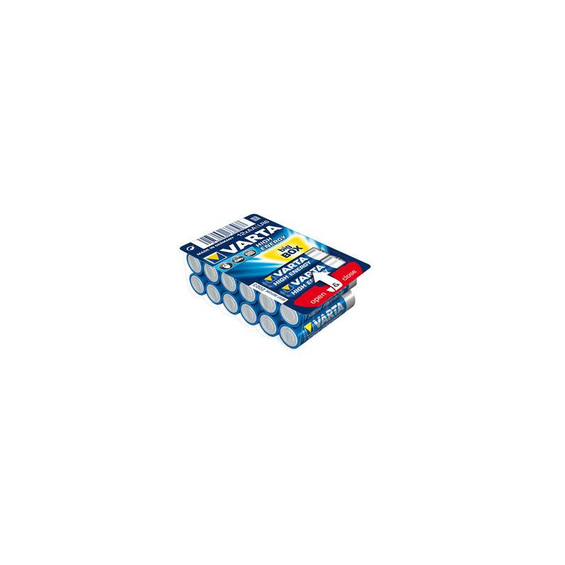 Lot de 24 piles Alcaline Varta High Energy type AA 1,5V (LR6)