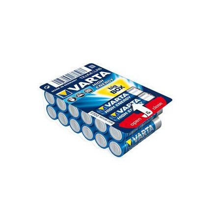 Lot de 24 piles Alcaline Varta High Energy type AA 1,5V (LR6)