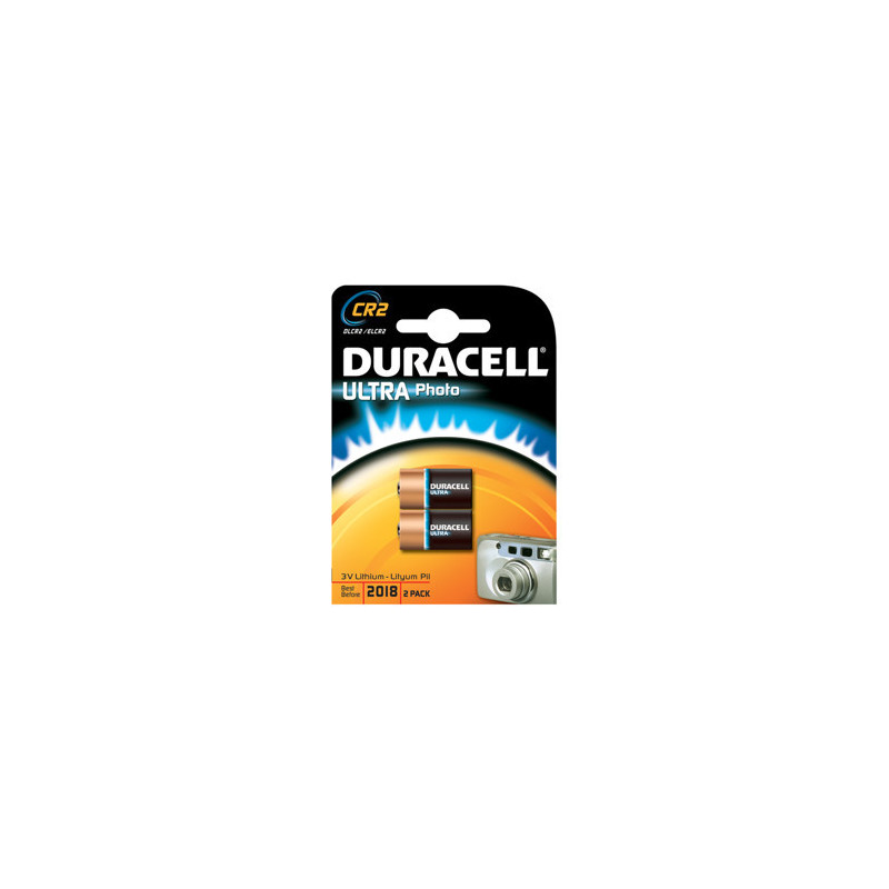 Lot de 2 piles Alcaline Duracell CR2 3V (CR17355) Lot de 2 piles Alcaline Duracell CR2 3V (CR17355)