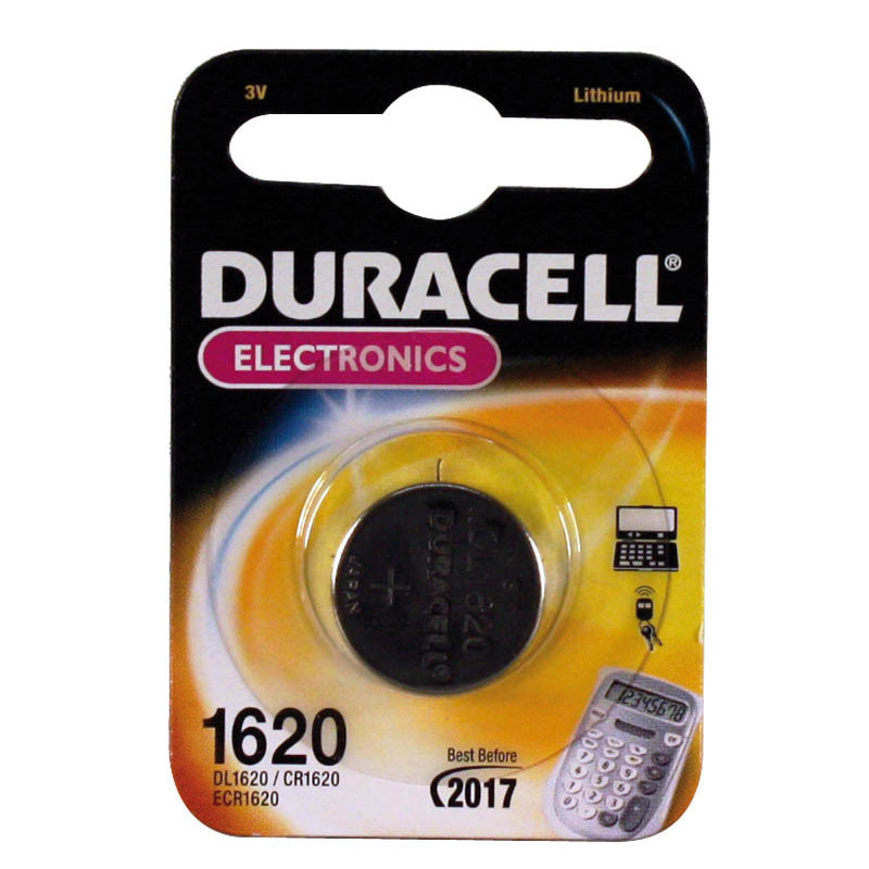 Pile plate Duracell (CR1620) 3V Lithium Pile plate Duracell (CR1620) 3V Lithium