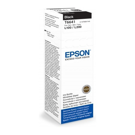 Cartouche d'encre Epson Ecotank T6641 70ml (Noir)