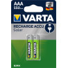 Lot de 2 piles rechargeables Varta Accu Solar type AAA 1,2V 500mAh (R03)