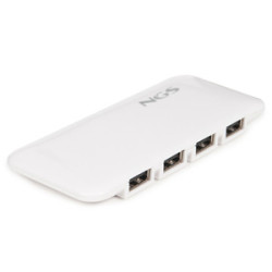 Hub USB 2.0 NGS iHub - 7 ports (Blanc)