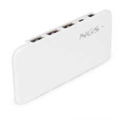 Hub USB 2.0 NGS iHub - 7 ports (Blanc)
