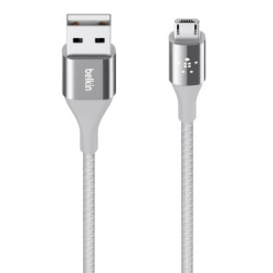 Cable Belkin USB 2.0 type A - Micro B M M 1,2m (Argent)