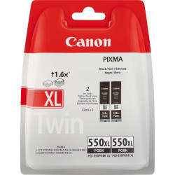 Lot de 2 Cartouches d'encre Canon PGI-550PGBK XL (Noir)