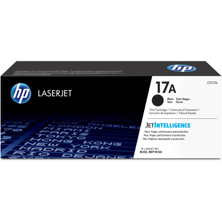 Toner Noir HP 17A LaserJet M102a (CF217A) - 1600 pages