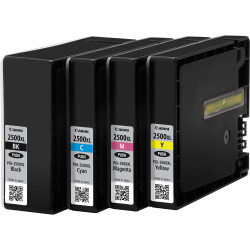 Pack de 4 Cartouches d'encre Canon PGI-2500XL (Couleurs + Noir)