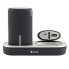 Kit Station de charge NGS TwinPeaks avec 2x Batteries USB 5000 mAh pour smartphones (Noir Gris)