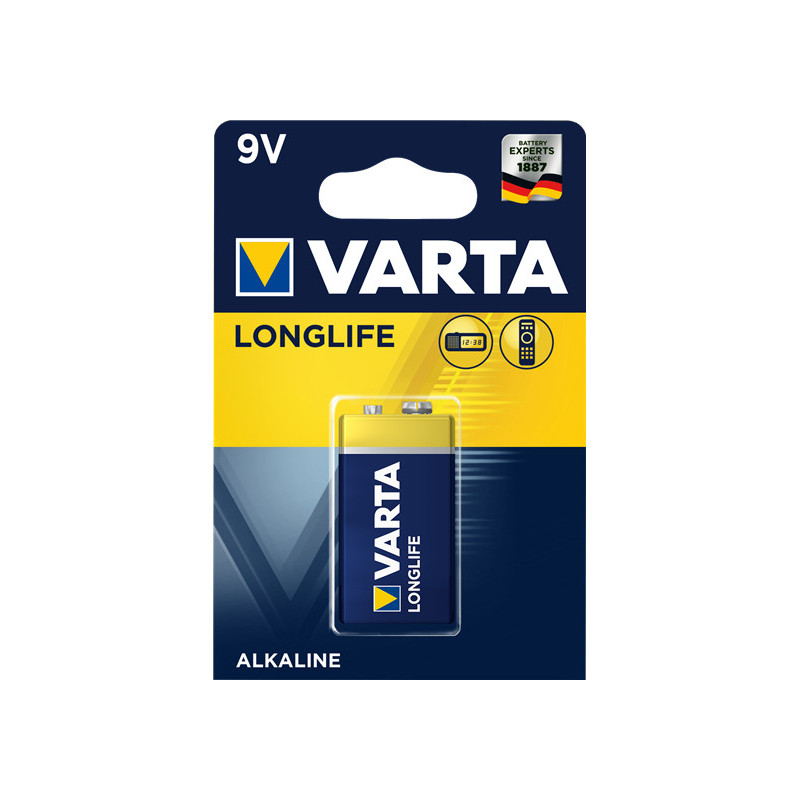 Pile Alcaline Varta Longlife 9V (6LR61) Pile Alcaline Varta Longlife 9V (6LR61)