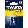 Pile Alcaline Varta Longlife 9V (6LR61)