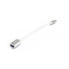 Cable adaptateur USB-C Urban Factory vers USB 3.0 M F 15cm (Gris)