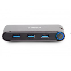 Adaptateur USB-C Urban Factory Hubee vers HDMI + VGA + RJ45 + Hub 3 ports