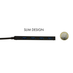 Hub USB Type C I-Tec - 4 ports USB 3.0 (Noir)