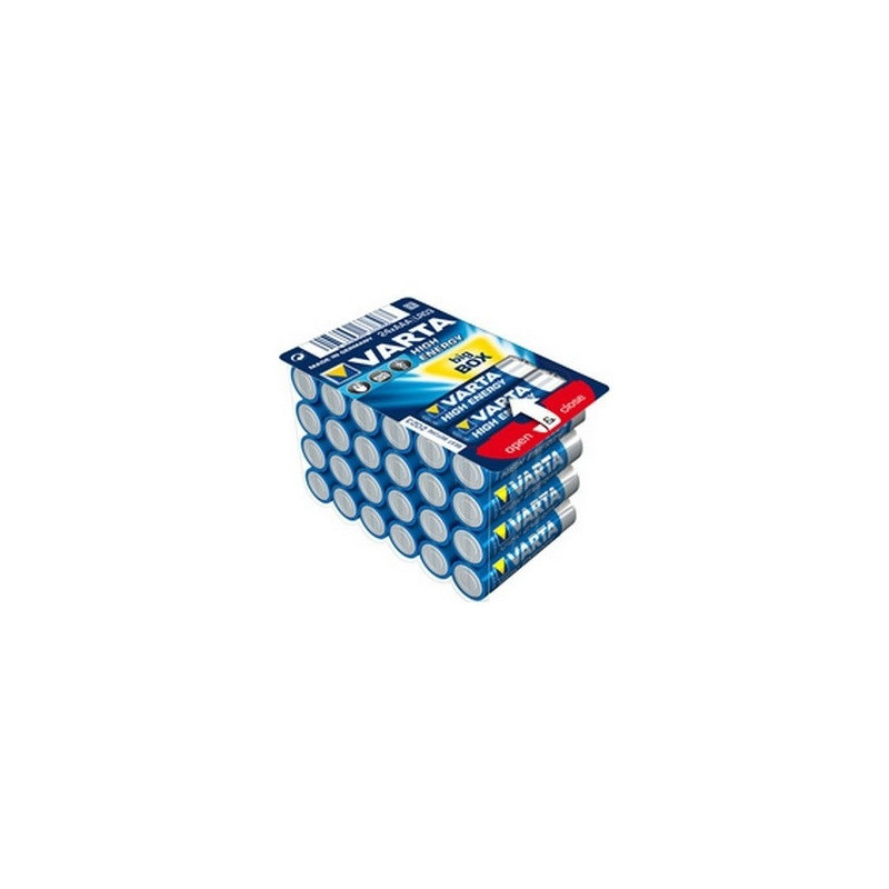 Lot de 24 Piles Alcaline Varta High Energy AAA 1,5V (LR03)