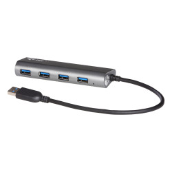 Hub 4x USB 3.0 alimenté I-Tec Metal Charging (Gris)