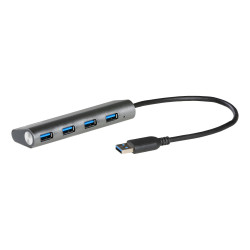 Hub 4x USB 3.0 alimenté I-Tec Metal Charging (Gris)