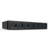 Hub USB 3.1 Lindy 7 ports avec alimentation