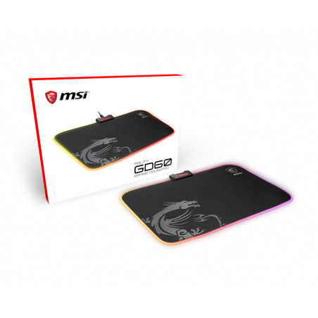 Tapis de Souris MSI Agility GD60 RGB - M (Noir)