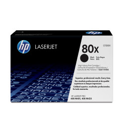 Toner Noir HP 80X LaserJet Pro 400 (CF280X) - 6900 pages