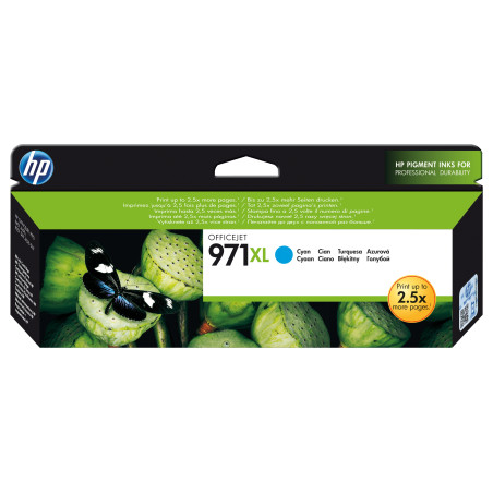 Cartouche d'encre HP 971 XL (Cyan)