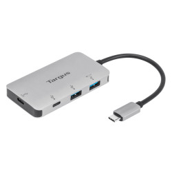 Hub USB 3.0 type-C Targus 2 ports + 2 ports USB Type C(Gris)