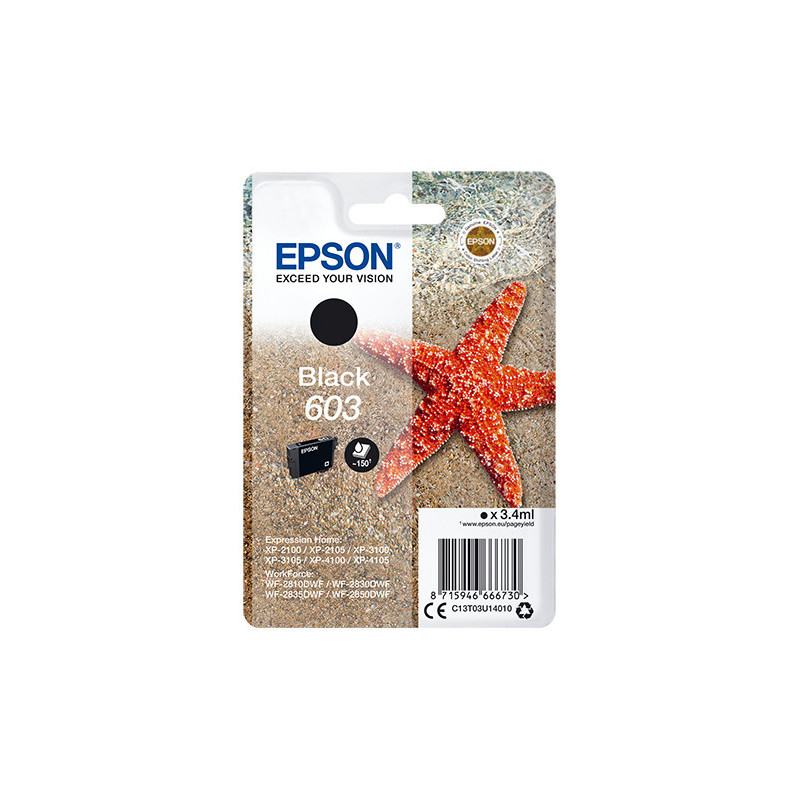 Cartouche d'encre Epson T03U1 3.4ml (Noir)