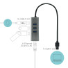 Hub USB 3.0 I-Tec 3 ports + RJ45