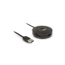 Hub USB 2.0 Urban Factory Minee 4 ports (Noir)
