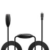 Rallonge USB 3.0 amplifiée Lindy - 10m M F (Noir)