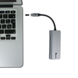 Adaptateur USB 3.0 Type C NGS Wonder Dock 7 vers HDMI + RJ45 + USB-C + Micro SD - TF et Hub 2 ports
