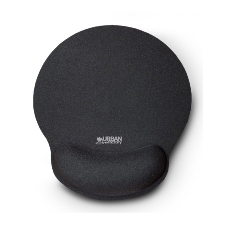 Tapis de souris avec repose poignet en gel Urban Factory Softee (Noir)